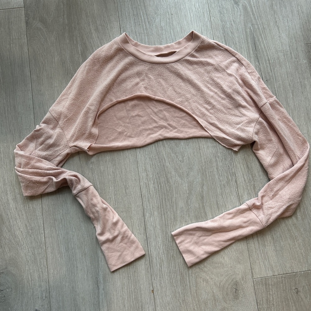 ALO Yoga Pink Crew Neck Sweater